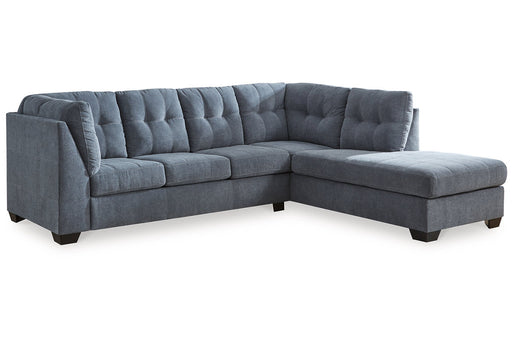 Marleton Denim 2 - Piece Sleeper Sectional with Chaise - Gate FurnitureSleeper Sectional