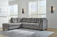 Marleton Gray 2 - Piece Sectional with Chaise - Gate FurnitureSectional