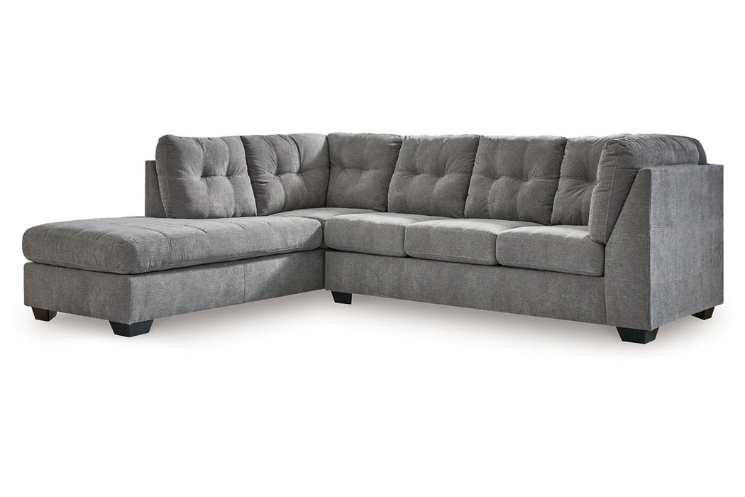 Marleton Gray 2 - Piece Sectional with Chaise - Gate FurnitureSectional