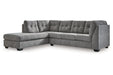 Marleton Gray 2 - Piece Sectional with Chaise - Gate FurnitureSectional