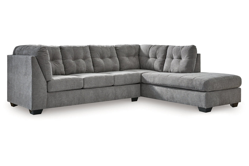 Marleton Gray 2 - Piece Sectional with Chaise - Gate FurnitureSectional