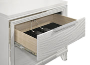 Marmore 4-piece Eastern King Bedroom Set White - 224961KE-S4