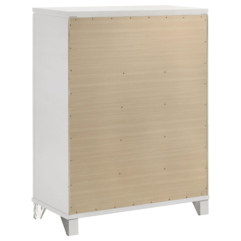 Marmore 5-piece Queen Bedroom Set White - 224961Q-S5