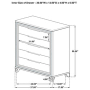 Marmore 5-piece Queen Bedroom Set White - 224961Q-S5