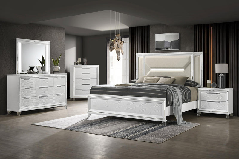 Marmore 9-drawer Dresser Cabinet White - 224963
