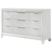 Marmore 9-drawer Dresser Cabinet White - 224963