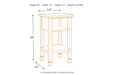 Marnville Dark Brown Accent Table - Gate FurnitureTable