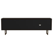Marsden 2-door Mango Wood 70-inch TV Stand Charcoal Black - 703003