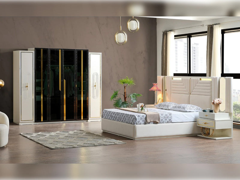 Marsel Storage Bed With Headboard - Queen - 120-MAR-QUE-SB