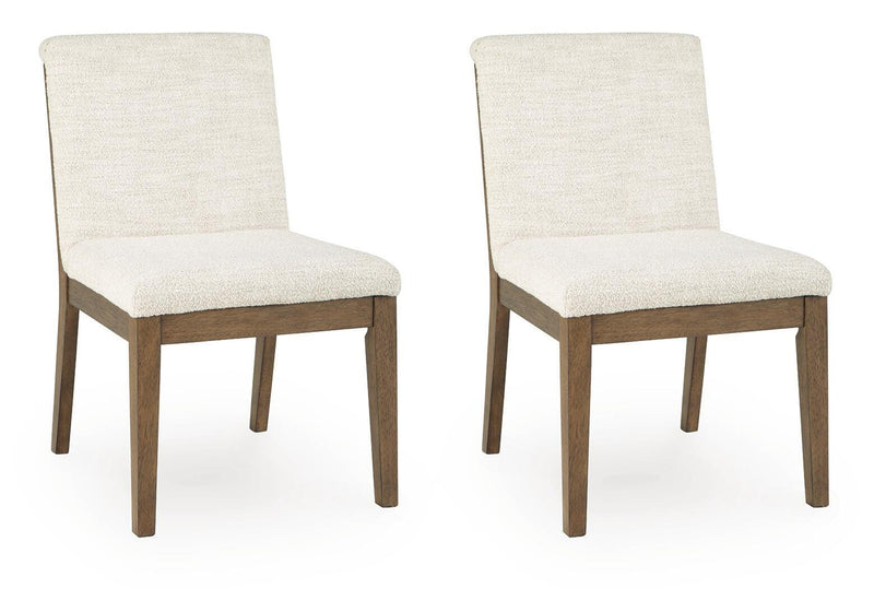 Marxmore Beige/Brown Dining Chair, Set of 2 - D863-01