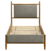 Mason 46-inch Twin Panel Platform Bed Grey and Light Brown - 315914T
