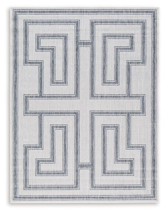 Matinwood Ivory/Charcoal 5' x 7' Rug - R900032