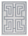 Matinwood Ivory/Charcoal 5' x 7' Rug - R900032