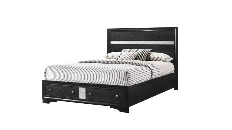 Matrix King Bed Black - Matrix King Bed Black