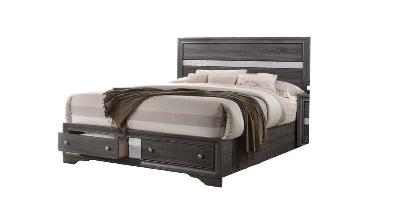 Matrix King Bed Gray - Matrix King Bed Gray