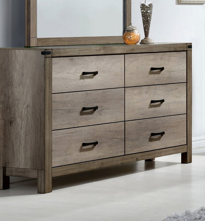Matteo Light Brown Dresser - Lara FurnitureDresser