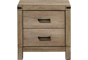 Matteo Light Brown Nightstand - Lara FurnitureNightstand