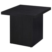 Max Square Engineered Laminate End Side Table Black - 706277