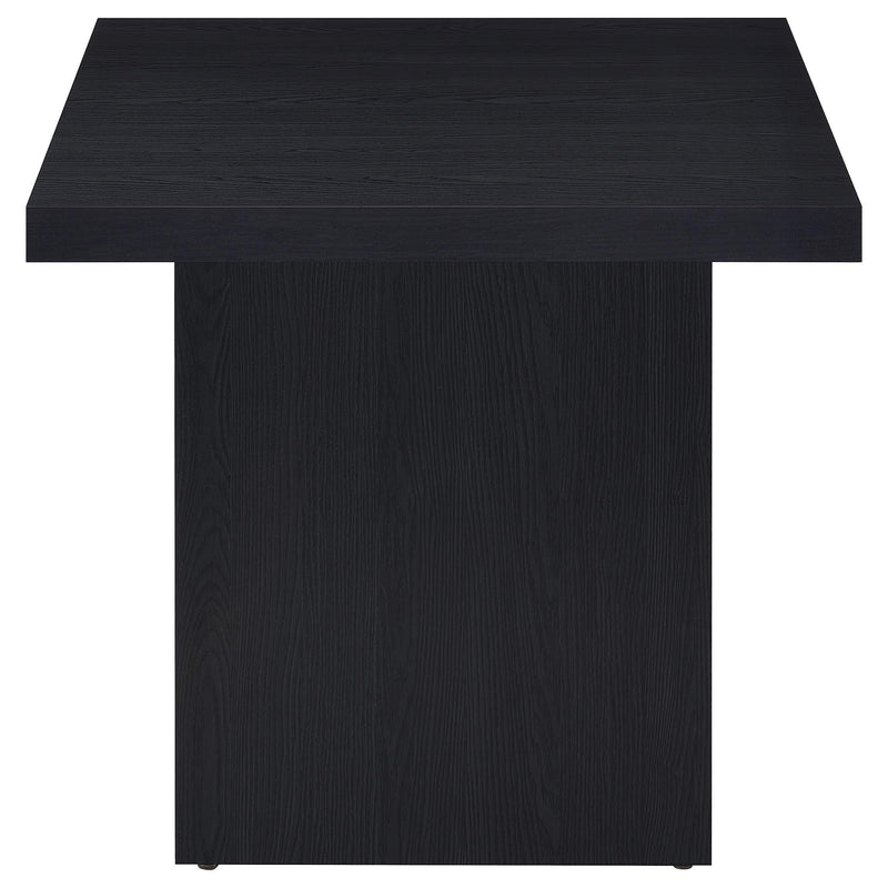 Max Square Engineered Laminate End Side Table Black - 706277