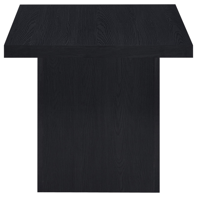 Max Square Engineered Laminate End Side Table Black - 706277