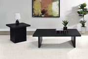 Max Square Engineered Laminate End Side Table Black - 706277