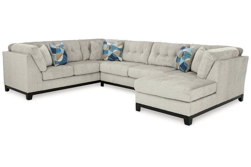 Maxon Place Stone 3 - Piece Sectional with Chaise - Lara FurnitureSectional