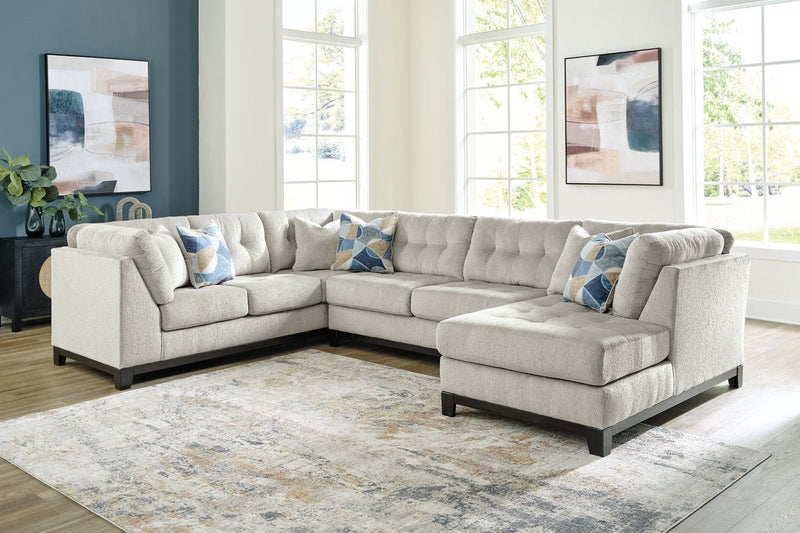 Maxon Place Stone 3 - Piece Sectional with Chaise - Lara FurnitureSectional