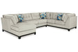 Maxon Place Stone 3 - Piece Sectional with Chaise - Gate FurnitureSectional