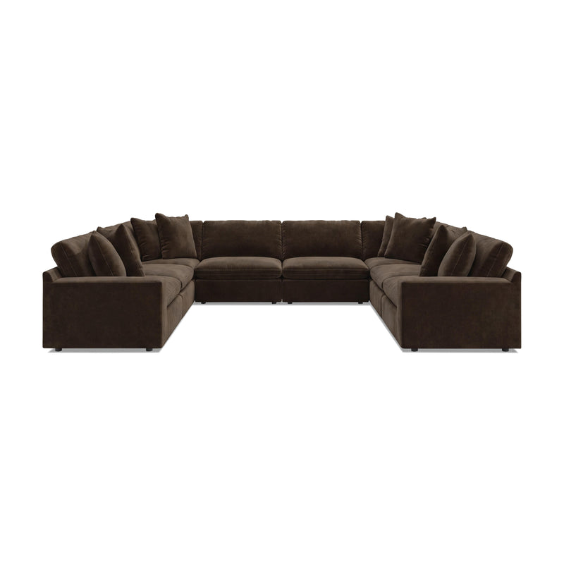 Maxton Heights Bittersweet 8-Piece Sectional - 67807S5