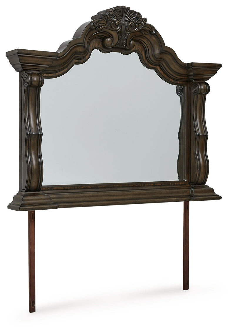 Maylee Dark Brown Bedroom Mirror - B947-36