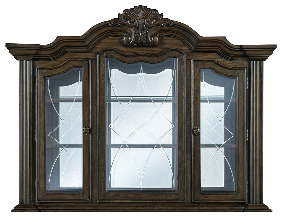 Maylee Dark Brown Dining Hutch - D947-81