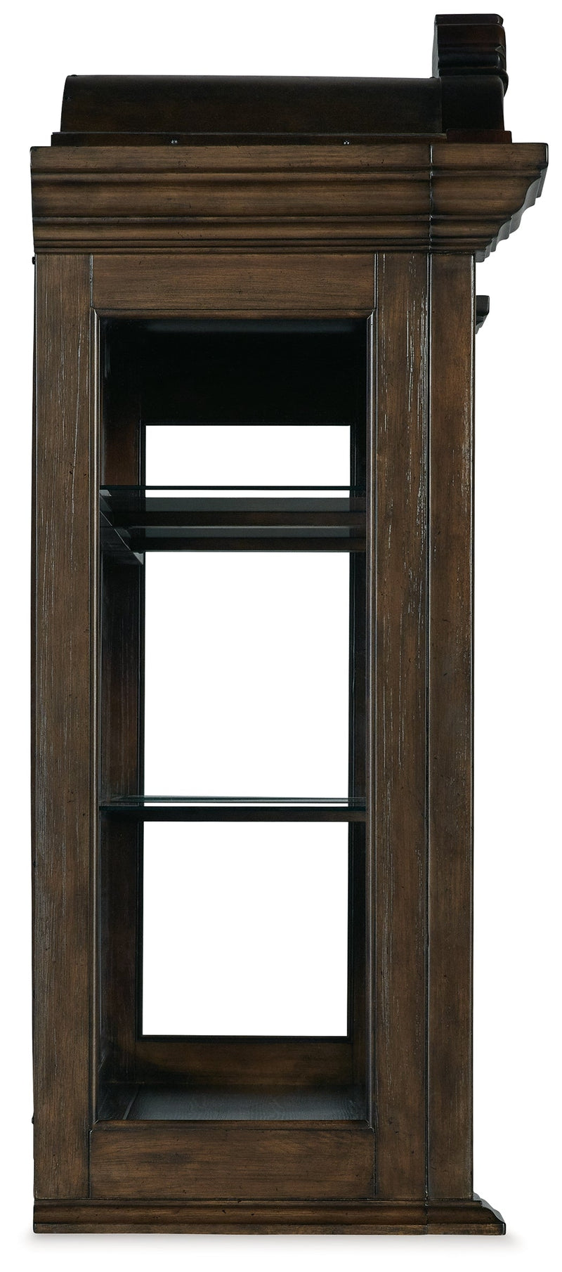 Maylee Dark Brown Dining Hutch - D947-81