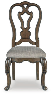 Maylee Dark Brown Dining Table and 4 Chairs - D947D10
