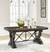 Maylee Dark Brown Dining Table and 6 Chairs - Gate FurnitureDining Room Set