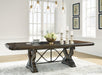 Maylee Dark Brown Dining Table and 6 Chairs - Gate FurnitureDining Room Set