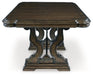 Maylee Dark Brown Dining Table and 6 Chairs - Gate FurnitureDining Room Set