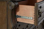 Maylee Dark Brown Dresser - B947-31