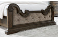 Maylee Dark Brown King Upholstered Bed - Gate FurnitureKing Bed