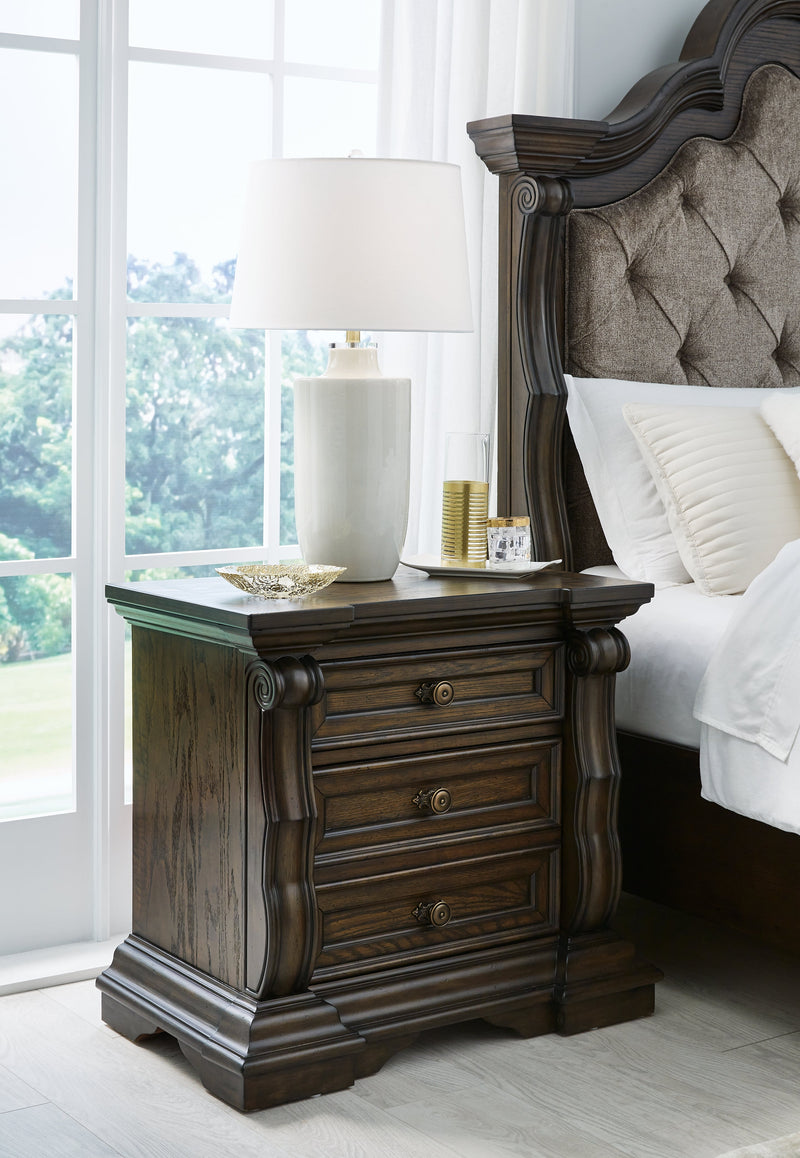 Maylee Dark Brown Nightstand from Ashley - Lara Furniture