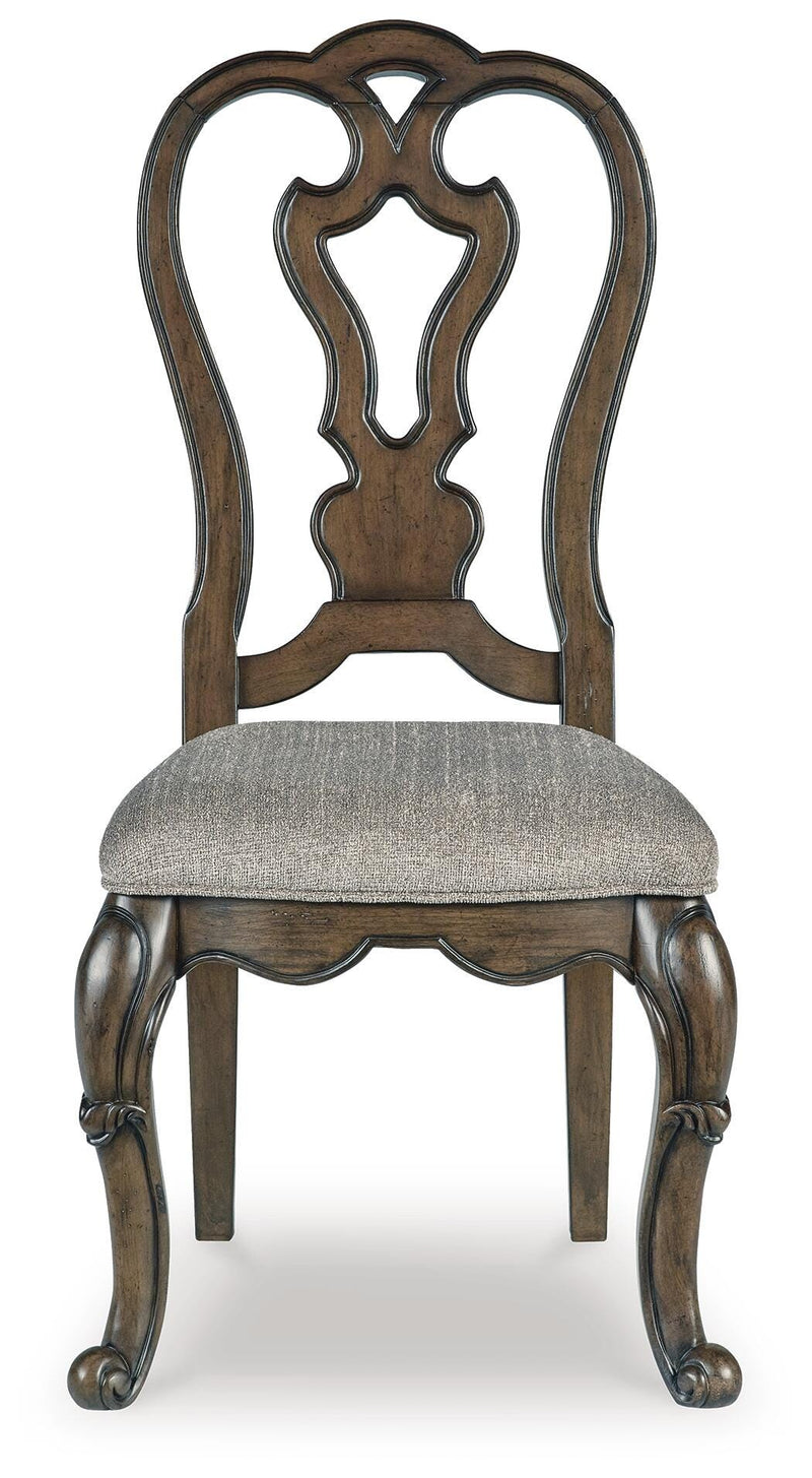 Maylee Dining Table and 10 Chairs in Dark Brown - PKG017123