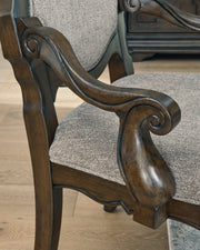 Maylee Dining Table and 4 Chairs and Bench in Dark Brown from Ashley - Lara Furniture