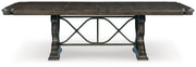 Maylee Dining Table and 4 Chairs with Storage in Dark Brown - PKG017131