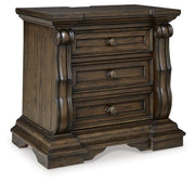 Maylee King Upholstered Panel Bed, Chest and 2 Nightstands - B947B19