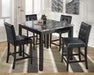 Maysville Black Counter Height Dining Table and Bar Stools (Set of 5) - Gate FurnitureDining Room Set