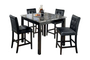 Maysville Black Counter Height Dining Table and Bar Stools (Set of 5) - Lara FurnitureDining Room Set