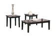 Maysville Black Table (Set of 3) - Gate FurnitureOccasional Table Set