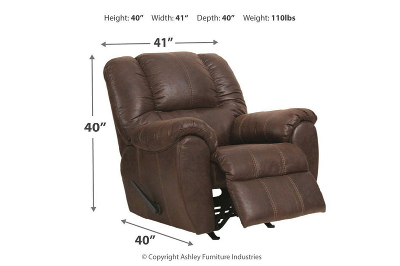 McGann Walnut Recliner - Lara FurnitureRecliner