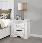 McKinney 2-drawer Nightstand with Dual USB Vintage White - 215872