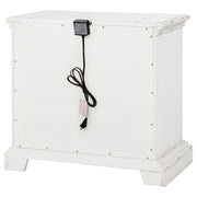 McKinney 2-drawer Nightstand with Dual USB Vintage White - 215872