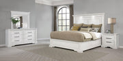 McKinney 4-piece Eastern King Bedroom Set Vintage White - 215871KE-S4